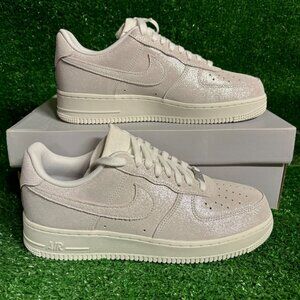 Nike Air Force 1 '07 SE AF1 Womens White Sail Team Red Sneaker Shoes HQ3499-100